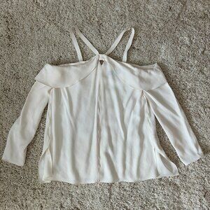 Proenza Schouler Ivory Off-The-Shoulder Top